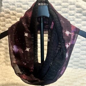 Women Galaxy Print Infinity Scarf